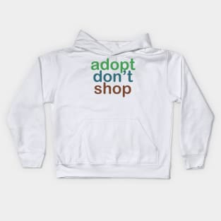 Adopt Don't Shop Multicolor Kids Hoodie